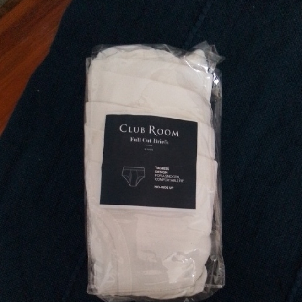 Club Room Men's Classic White Briefs